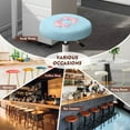 thumbnail image 5 of ZIATUBLE Ocean Dolphins Bar Stool Cover Cushion Soft Chairs Decorative Cover 2 Pcs Wear Resistant Size M Dust Protective Cover Stretch Circle Chair Slipcover Padded Bar Stool Covers Round, 5 of 6