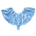 thumbnail image 5 of European and Slim Ruffle Women's Denim Shorts Yoga Buttocks and Tummy Women's Shorts Set Pajamas Running Shorts Women's Solid Women's Shorts Plus Size Denim Color Hip Stretch Pants in Stock, 5 of 5