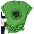 thumbnail image 2 of Sherrylily Summer Women Sunflower Short Sleeve T Shirt Cute Graphic Tees Loose Tops, 2 of 3