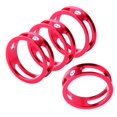 thumbnail image 3 of 4 piezas espaciador de arandela de vástago de horquilla para auriculares de , 10 mm para tubos de dirección de cabezales / 8 '' (28,6 rojo shamjiam Bicycle Headset Spacer, 3 of 5