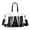 Black, variant on Modisza Women's Clear Tote Bag Fashion Crossbody Shoulder Purses Water Proof Travel Work Handbags Ladies Stadium Events Satchel White