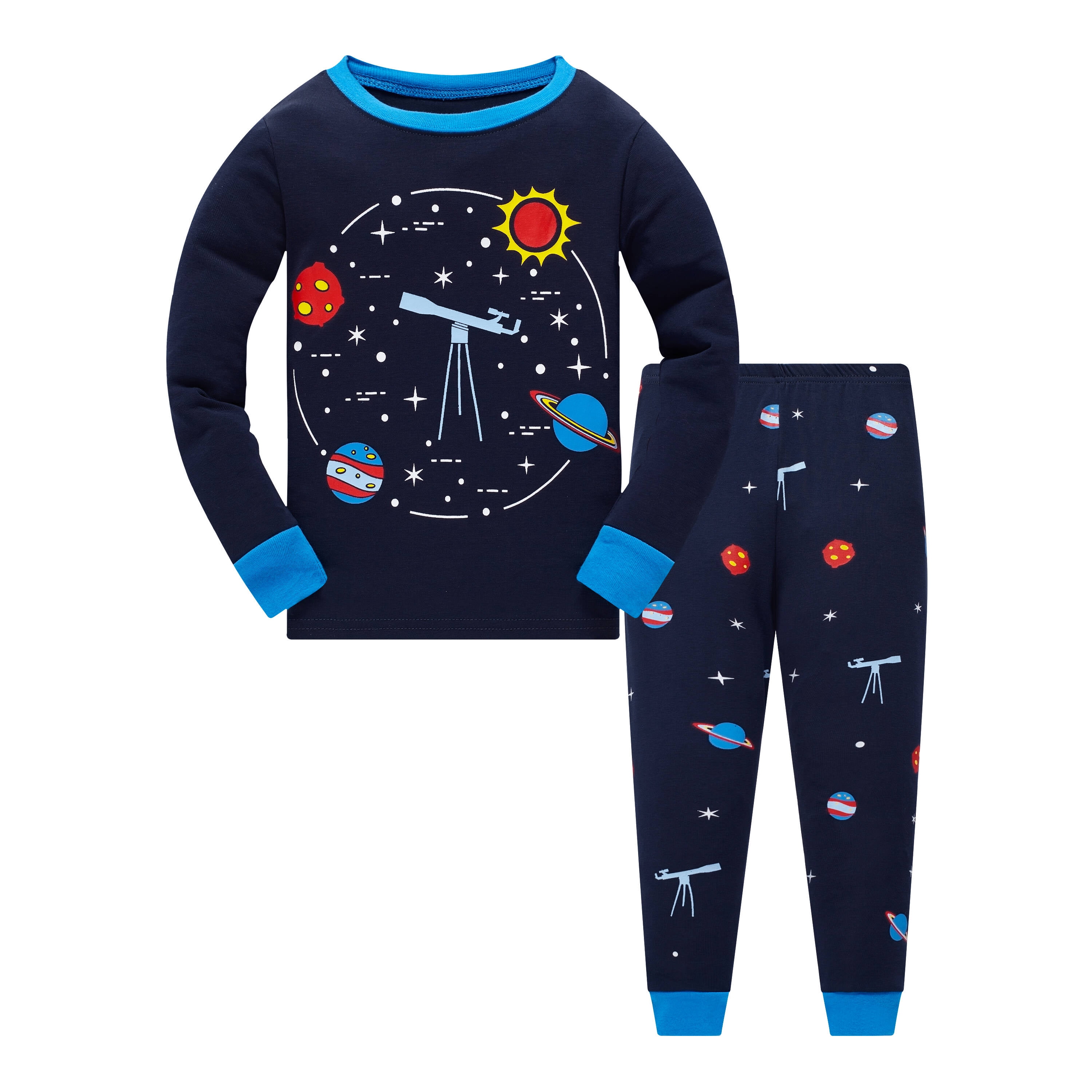 Boys Pajamas Planet 100% Cotton Pjs Toddler 2 Piece Sleepwear Kids Short Set 3t-10t 
