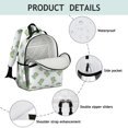 thumbnail image 4 of LightGreen Cartoon Dinosaurs Pattern Cute School Backpack Bag for School with Padded Back and Adjustable Shoulder Straps 15.25"x11.5"x5.25", 4 of 5