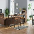 thumbnail image 6 of ODK 55 Inch Rectangular Modern Bar Height Pub Table, Rustic Brown, 6 of 8