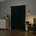 thumbnail image 3 of Sun Zero Cyrus Thermal 100% Blackout Back Tab Curtain Panel, 40"x96", Teal, 3 of 8