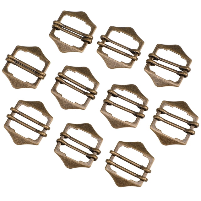 Vest Buttons Metal Adjuster Slides Buckles: 10pcs Suit Vest Buckles Slider Strap Adjuster Roller Pin Buckles For Belt Bags Diy Accessories Simple Clothes Buckles
