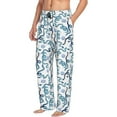 thumbnail image 2 of Qekee Hand Drawn Snake Men's Straigh Pajama Pant, 2 of 9