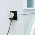 thumbnail image 2 of Jinsinto 2 Pcs Adhesive Folding Kitchen Appliance Wire Socket - Black, 2 of 4