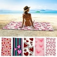 thumbnail image 3 of Clearance! Feledorashia Microfiber Beach Towel, Oversized Absorbent Fast Drying Sand Free Beach Towel Ultra Lightweight Towels for Travel, Pool, Camping, Picnic, Yoga Gym Sports,60x28inch, 3 of 3