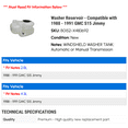 thumbnail image 2 of Washer Reservoir - Compatible with 1988 - 1991 GMC S15 Jimmy 1989 1990, 2 of 2
