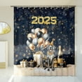 thumbnail image 3 of Happy New Year Great Dane Welcome 2025 Balloon Firework Party Shower Curtain Danes Dog Lover Gifts Waterproof Bathroom Bathtub Curtain - 01014, 3 of 5