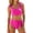 a14-Hot Pink, variant on KPOPLK 2Pcs Women's Polka Dots Triangle Thong Bikini Sets Floral Cute Bathing Suit Swimsuit(M,Dark Blue)