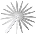 thumbnail image 1 of Riwesomey Calibre de espesores, medidas de longitud, calibre de relleno de 0,02-1mm, herramienta de diseño de trabajo doméstico con cuña de acero de Type6 NO6 Riwesomey TO000974-02B, 1 of 6