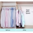thumbnail image 2 of Pack of 4 Magic Hangers Wardrobe Closet Organizers Storage,Closet Organizer Space Saving Sturdy Plastic Hangers for Home College Dorm Room Essentials for Wardrobe,Green, 2 of 8