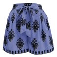 thumbnail image 4 of Women's Shorts Graphic Printed Baggy Tie High Waist Wide Leg Lightweight Summer Beach Pull On Bottoms, 4 of 4