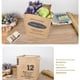 thumbnail image 5 of Caja de almacenamiento de yute, película impermeable plegable, cesta de almacenamiento de textura suave de fácil limpieza para oficina en casa, 12 patrones, 5 of 5