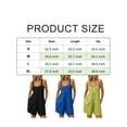thumbnail image 5 of Spencer Womens Jumpsuits Summer Casual Sleeveless Romper Loose Spaghetti Strap Overalls Shorts Jumpsuit with Pockets (S, Blue), 5 of 10