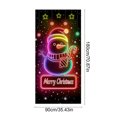 thumbnail image 2 of Ouuluon Light Up Christmas Door Cover, 70.9 inches Glow-In-The-Dark Panel for Front Door Holiday Display, 2 of 6
