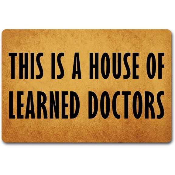 This is a House of Learned Doctors Mats for Front Door Entry Front Porch Doormat Non-Slip Carpet Rugs Floor Mat Decorative for Home Bathroom Kitchen Indoor 16x24 Inch
