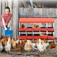thumbnail image 2 of Chicken Nesting Box - 10 Compartment Metal Wall Mount Poultry Nesting Box for Chicken,Roll Away Laying Boxes for Hens,Easy Egg Collection, Easy Cleaning for Coop, Backyard, Farms, 2 of 8