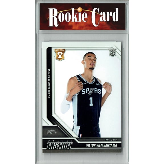 Certified Mint  Victor Wembanyama 2024 Panini Instant #544 Rookie of the Year Rookie Card San Antonio Spurs