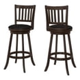 thumbnail image 6 of Set of 2 Brown Stylish Swivel Bar Height Barstool, 44", 6 of 6