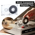 thumbnail image 2 of Blank Cassette Tape Case 45 Min, Clear Plastic Empty Audio Tape Shell for DIY Recording, Magnetic Tape Replacement Housing for Music Speech Collectors No Tape Included, 2 of 8