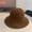 Brown, variant on New Large Size Panama Hat Women Japanese Solid Colors Sunshade Bucket Hats Female Sun Protection Sunscreen Caps 50-60cm