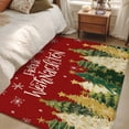 thumbnail image 4 of Area Rugs 2.7'x5', Red Christmas Carpet for Living Room Bedroom Dining Room, Xmas Tree Snowflake Winter Farmhouse Throw Kitchen Rugs Non Slip Washable Rectangle Indoor Outdoor Rugs, 4 of 8