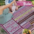 thumbnail image 6 of Sister Gifts, Gifts for Sister, Sisters Gifts from Sister, Big Sister Gift, Birthday Gifts for Sister, Sister Birthday Gifts from Sister, Gift for Sister Throw Blanket 60"X50", 6 of 6