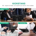 thumbnail image 3 of XYX Case for 13 inch Microsoft Surface Pro X 13 inch 2021/2020/2019 with 360 Degree Rotating, Hand Strap, Shoulder Strap, Black, 3 of 7