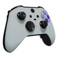 thumbnail image 6 of eXtremeRate Grip Front Shell Foggy Clear Black Faceplate for Xbox One Elite Model 1698, Xbox One Elite Series 2 Core with Thumbstick Accent Rings - Controller Not Included, 6 of 7