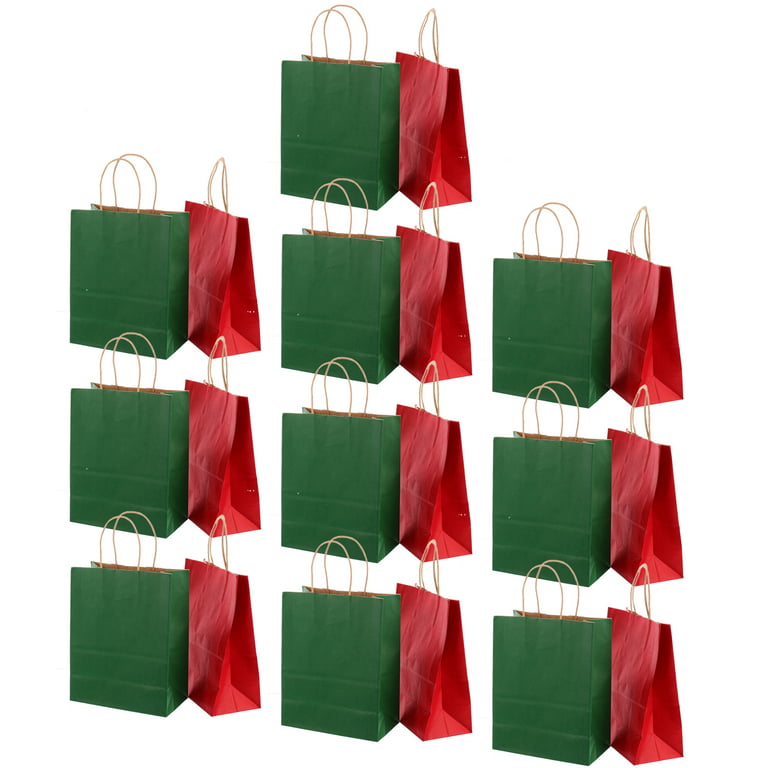 Olive Green Colored Paper Bags, 10x5x13 / Olive / 100 PCS.