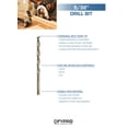 thumbnail image 2 of DFVPRO Cobalt M35 Steel High-speed Drill Bits - Exceptional Hardness and Heat Resistance, Improved Cutting Performance, Versatile for Wood, PVC, and Metal - 5/32" Bronze Coated (Pack of 10), 2 of 9