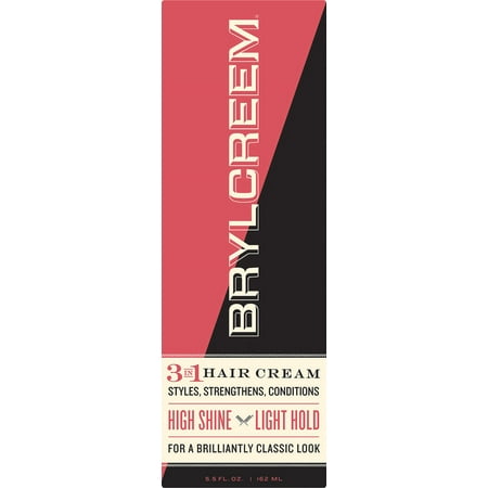 Brylcreem High Shine 3n1 Hair Cream for Men that Styles, Strengthens and Conditions Hair, 5.5 Fluid Ounce