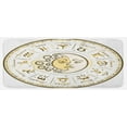 thumbnail image 1 of Zodiac Kitchen Mat, Circular Zodiac Chart Apparent Position of Sun and Moon in Centre Pattern Print, Plush Decorative Kitchen Mat with Non Slip Backing, 47" X 19", Yellow Beige, by Ambesonne, 1 of 1