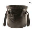 thumbnail image 3 of Eigraketly Cubo de agua plegable, depósito profesional, contenedor de almacenamiento de líquidos, soporte para pesca, Camping, cubos plegables, bolsa de Deportes acuáticos Negro 20L Eigraketly OD026688-06, 3 of 6