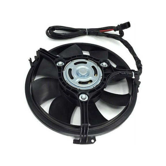 A/C Condenser Radiator Cooling Fan Assembly - Compatible with 2001 - 2005 Volkswagen Passat 2002 2003 2004