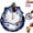 Blue, variant on Ceramic Umbrella Tea Strainer, Umbrella Tea Infuser, Rotating Design Tea Diffuser, Blue and White Ceramic Porcelain Tea Infuser with Fine Micro-Pore Design and Drip Base for Mug and Teapot (Blue)