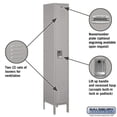 thumbnail image 4 of Salsbury Industries  Gray Single-Tier Standard Locker (16-Gauge Steel), 4 of 4