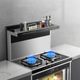 thumbnail image 3 of NOGIS Silicone Magnetic Stove Top Shelf 15 Inches Over Stove Spice Rack Shelf for Back of Stove Organizer Shelf for Stove Top Space Saver Stove Storage Shelf for Kitchen (Gray), 3 of 7