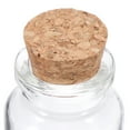 thumbnail image 4 of NICEXMAS Set of 12 Transparent Glass Storage Vials with Cork Stoppers for Craft, Spice, and Use, 4 of 5