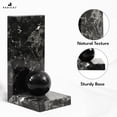 thumbnail image 5 of Radicaln Black Marble Bookends 8" – Premium Desk Organizers, Elegant Office Décor, Sturdy Book Support for Bookcshelves & Book Ends for Living Rooms, 5 of 6