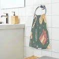 thumbnail image 3 of Yayeee 100% Cotton Hand Towels for Bathroom 16" x 28" Soft Absorbent Kitchen Towel, Brown Christmas Gingerbread, 3 of 7