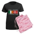 thumbnail image 5 of CafePress - Irish Danish Heritage Flags Women's Dark Pajamas - Women's Short Sleeve Print T-Shirt and Pants Dark Cotton Pajama Set, 5 of 7