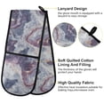 thumbnail image 4 of Dailycode Double Sided Oven Mitt with Loop Heat Resistant Kitchen Long Potholders 7" x 35" Planetary Surface, 4 of 6