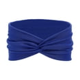 thumbnail image 3 of HuangHuanChen Women Headbands Wide Wrap African Wide Hair Wrap Extra Turban Head Bands for Lady Stretch Non-slip Big Hair Bands Sport Workout Dark Blue One Size, 3 of 7