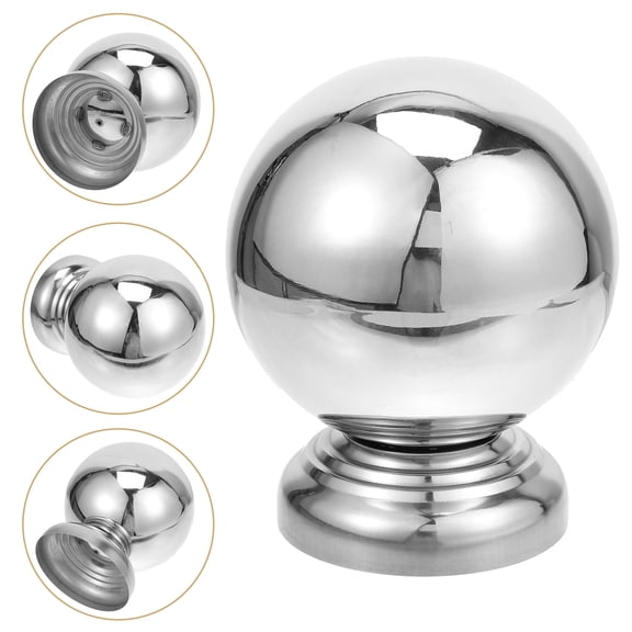 EXHUMKY Stainless Steel Reflective Gazing Globe Outdoor Garden Ornament Yard Decor, 1 Pack Decorative Sphere