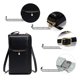 thumbnail image 3 of Hukapapa, nueva moda, bolso para teléfono móvil que combina con todo, llavero, bandolera, monedero, negro, 3 of 5