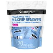 Neutrogena Makeup Remover Face Wipes, Single Facial Cleansing Wipes, 20 Count